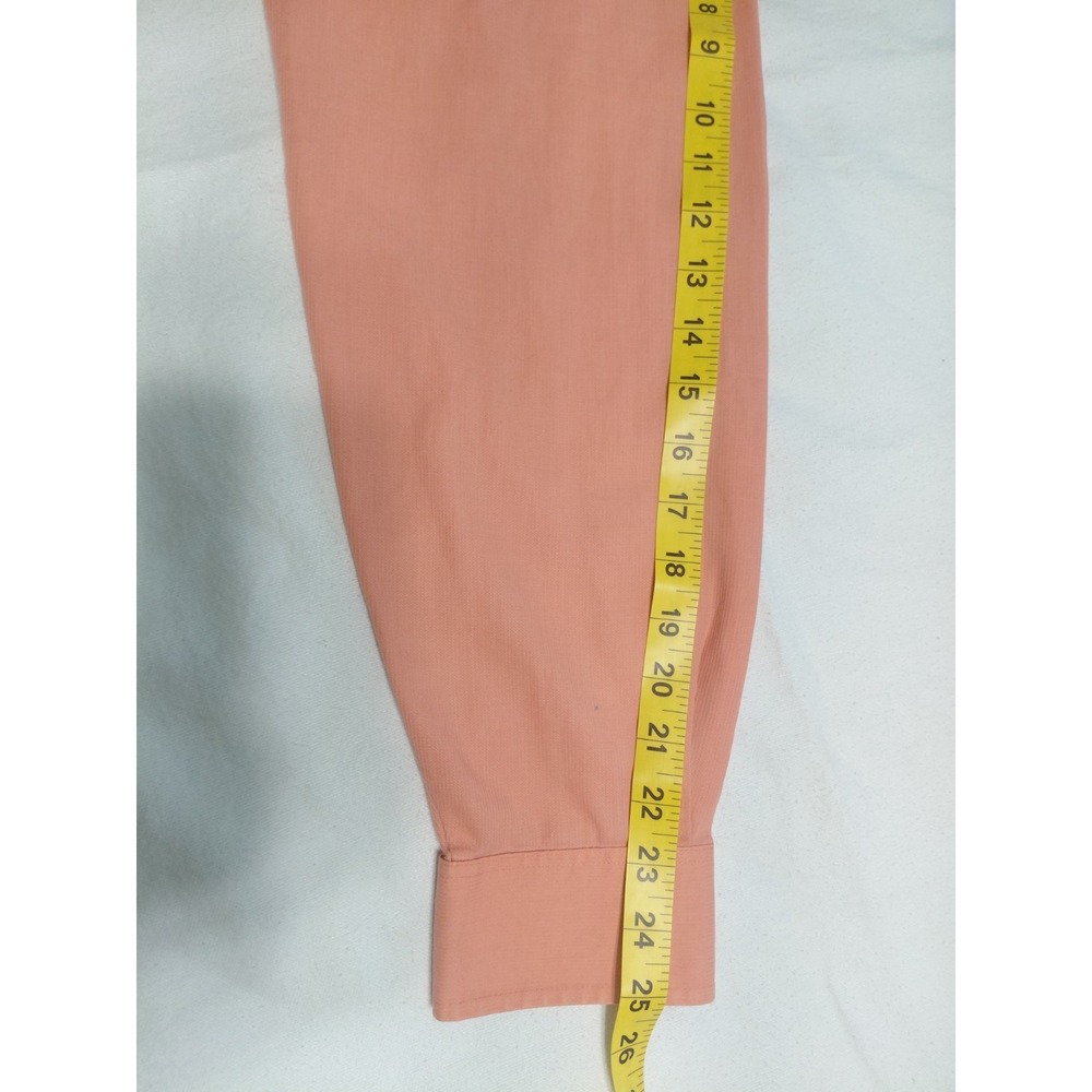 Van Heusen Shirt Mens 16 5 Peach Regular Fit Wrinkle Free Dress Long Sleeve - Picture 8 of 11